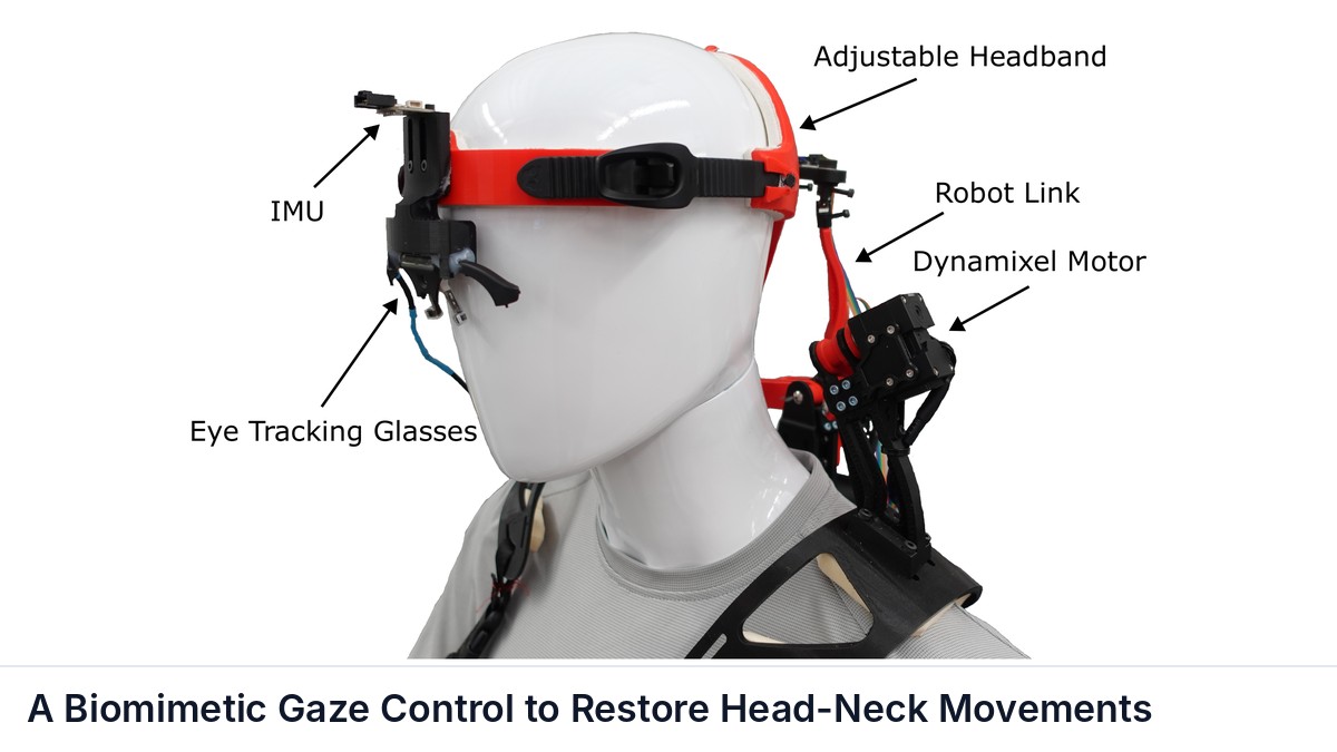 A Biomimetic Gaze Control to Restore Head-Neck Movements