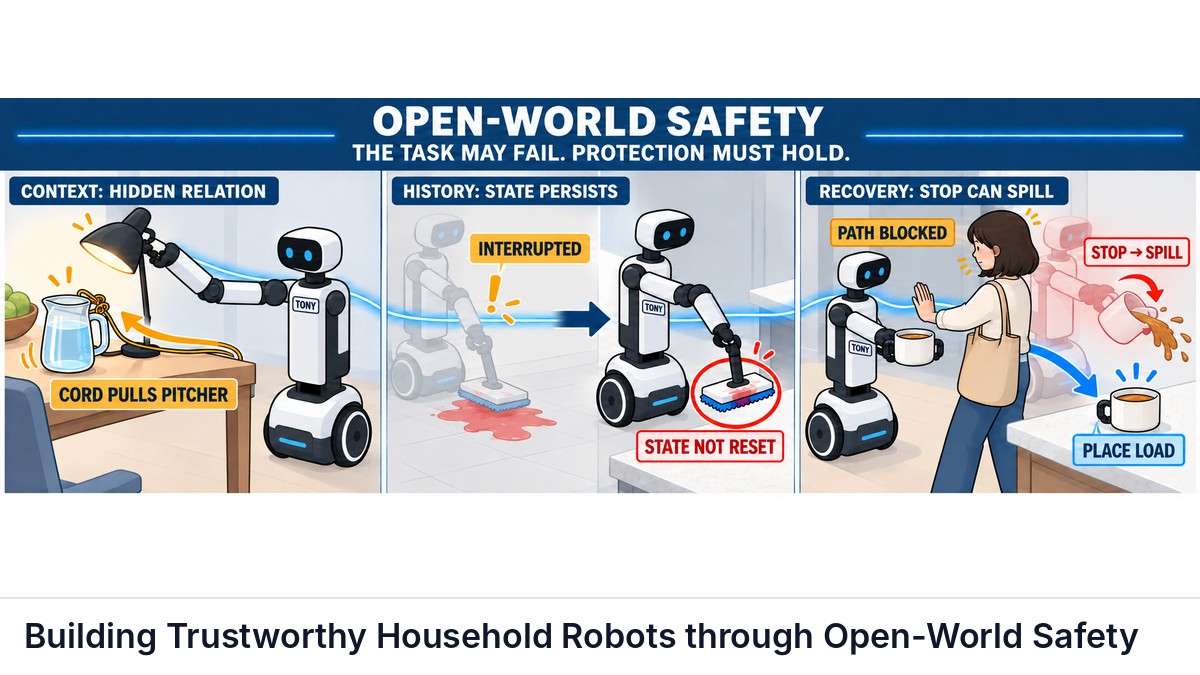 Building Trustworthy Household Robots through Open-World Safety