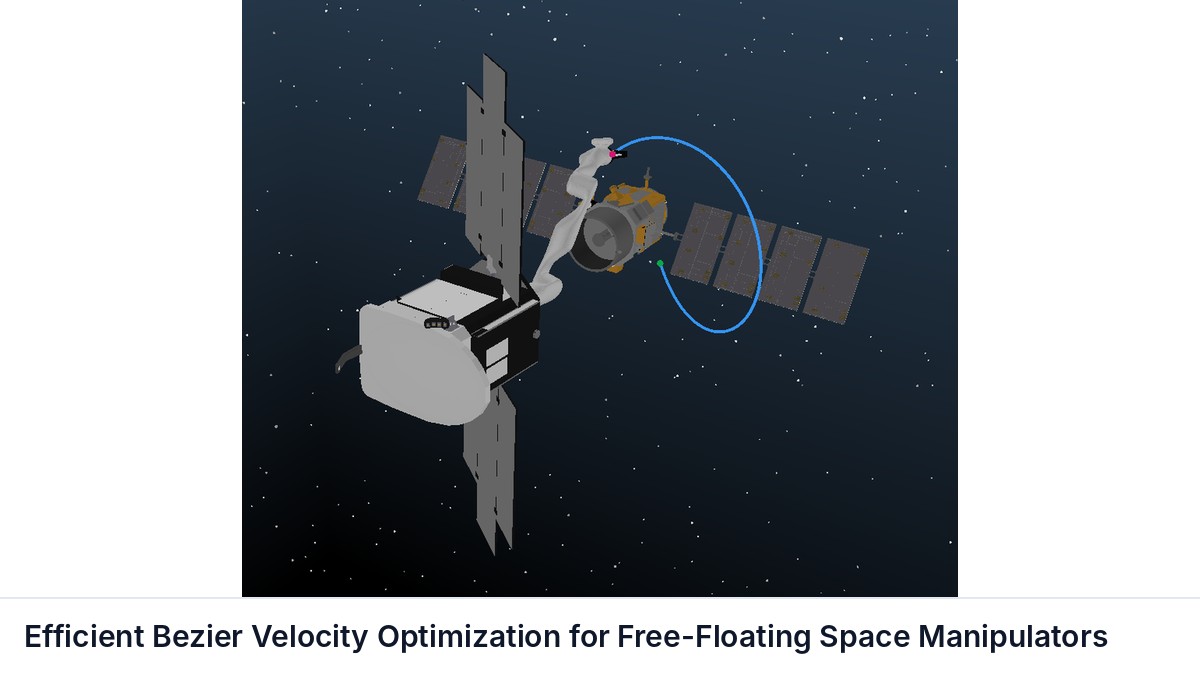 Efficient Bezier Velocity Optimization for Free-Floating Space Manipulators