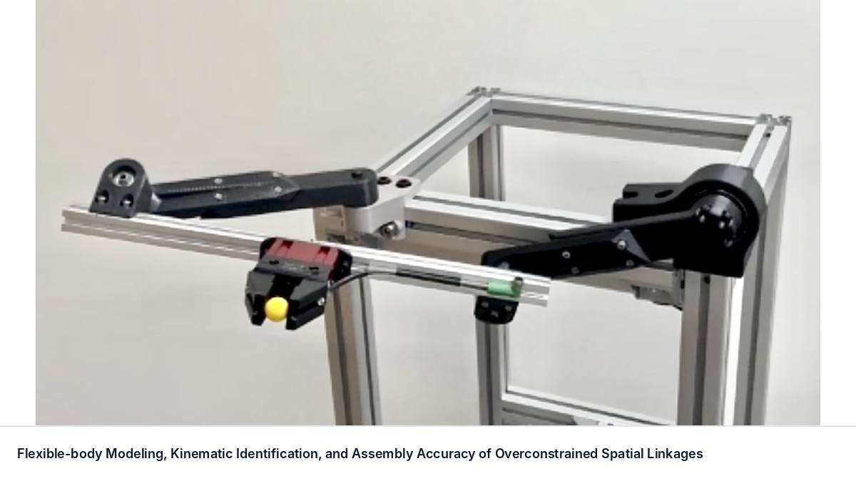 Flexible-body Modeling, Kinematic Identification, and Assembly Accuracy of Overconstrained Spatial Linkages