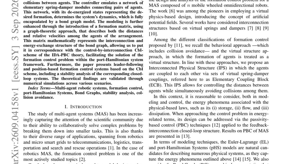 Formation Matrix and Energy-based Control of Multi-Agent Systems