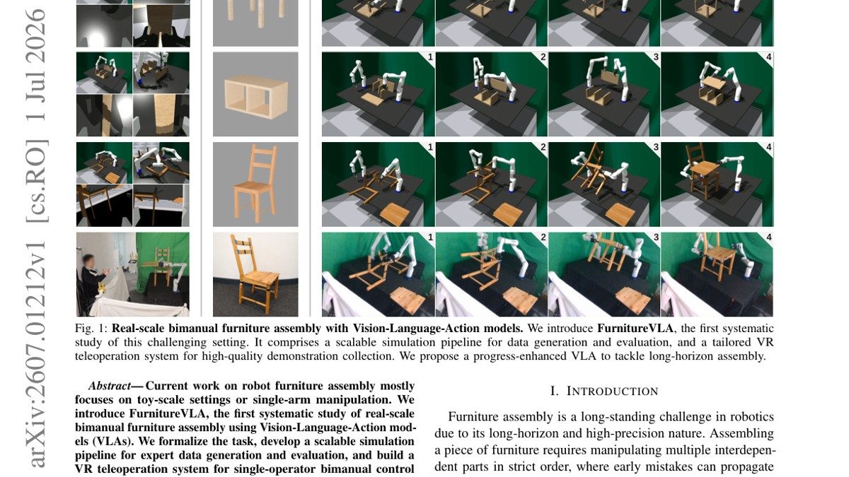 FurnitureVLA: Learning Long-Horizon Bimanual Furniture Assembly with Vision-Language-Action Model