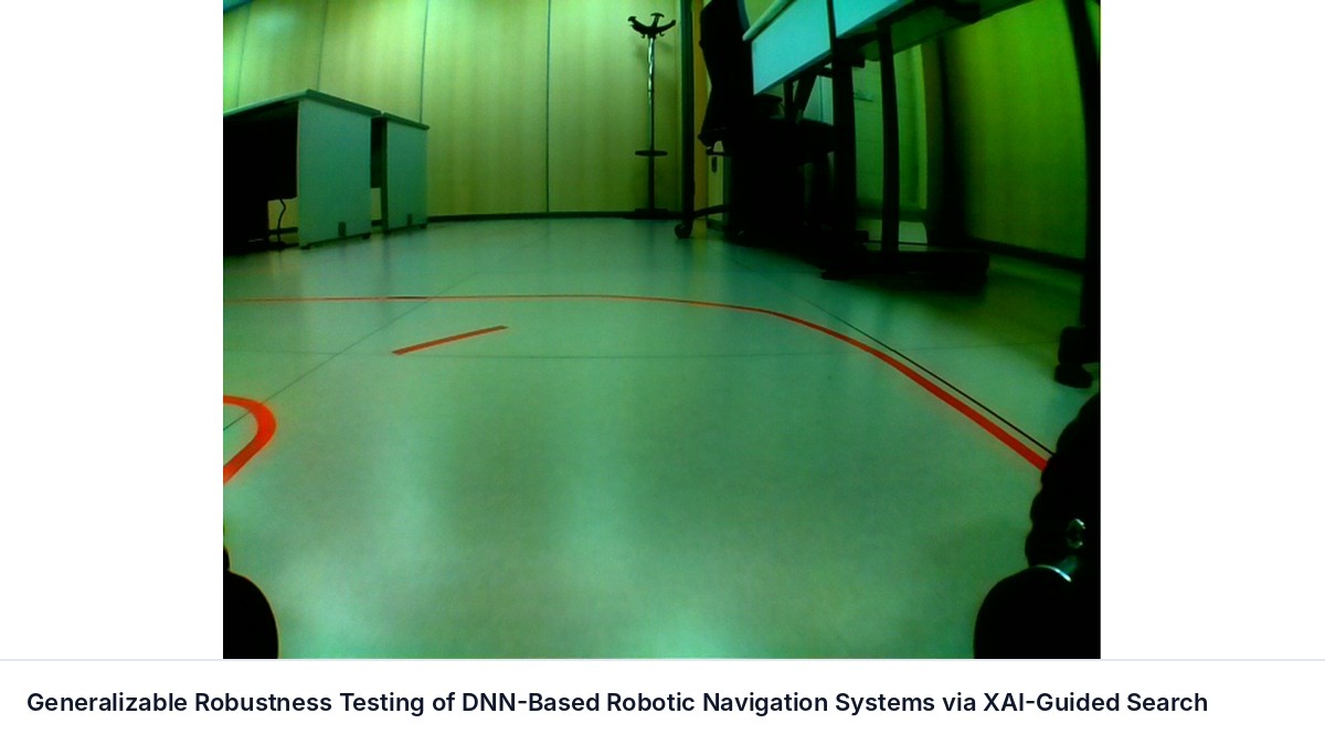 Generalizable Robustness Testing of DNN-Based Robotic Navigation Systems via XAI-Guided Search