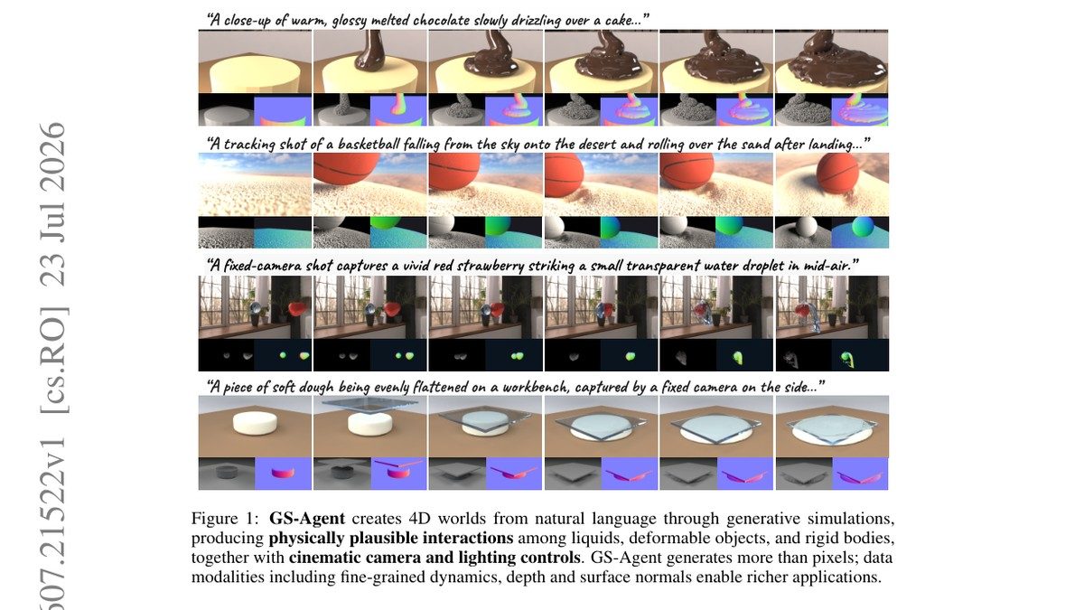GS-Agent: Creating 4D Physical Worlds With Generative Simulation