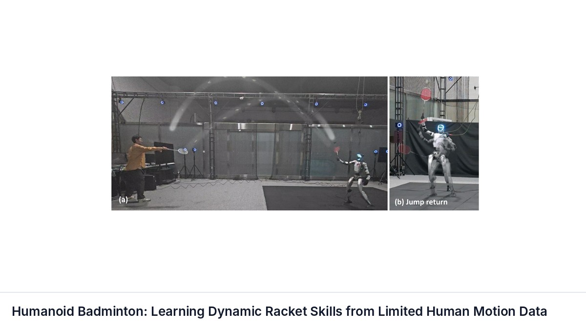 Humanoid Badminton: Learning Dynamic Racket Skills from Limited Human Motion Data
