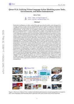 Qwen-VLA: Unifying Vision-Language-Action Modeling across Tasks, Environments, and Robot Embodiments