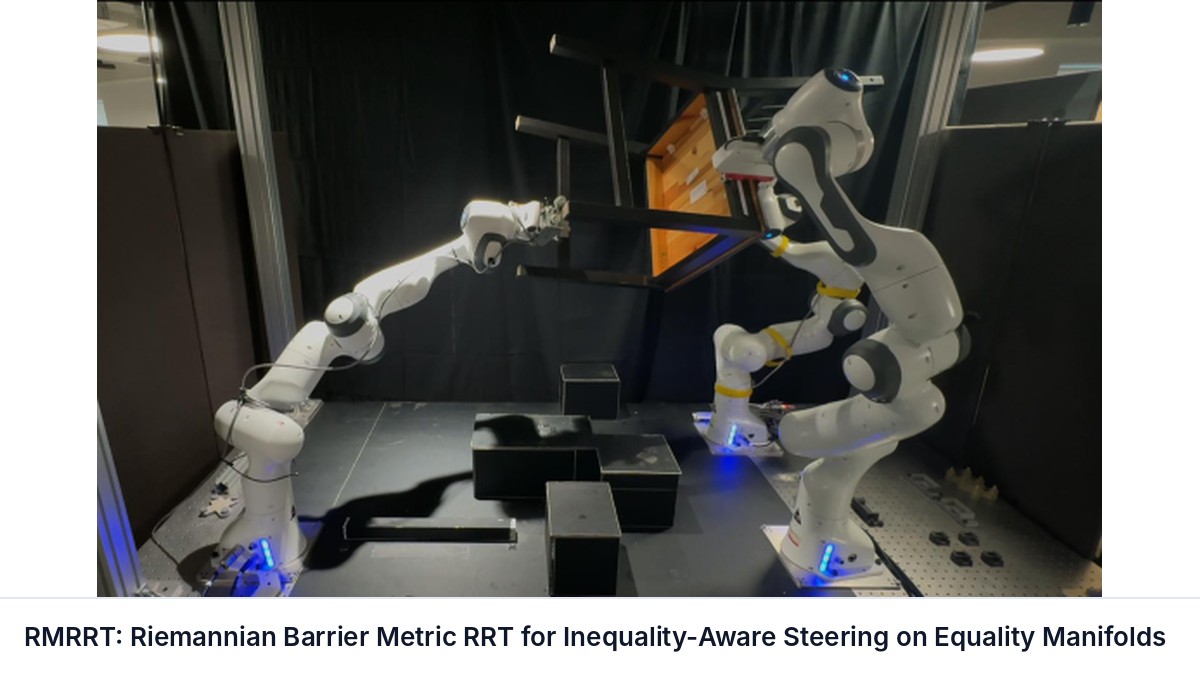 RMRRT: Riemannian Barrier Metric RRT for Inequality-Aware Steering on Equality Manifolds
