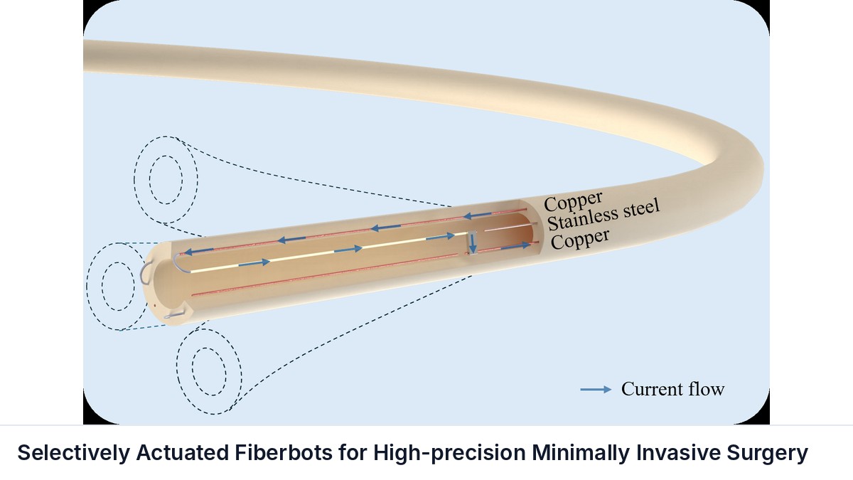 Selectively Actuated Fiberbots for High-precision Minimally Invasive Surgery