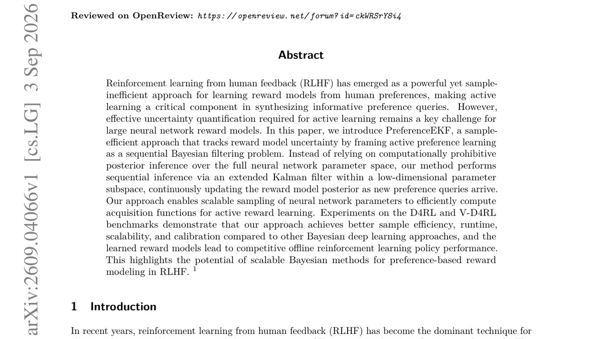 Subspace Inference Enables Efficient Active Reward Learning from Preferences