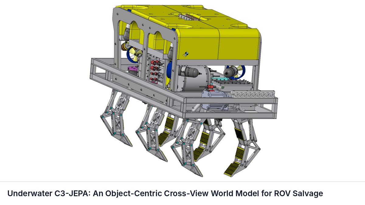 Underwater C3-JEPA: An Object-Centric Cross-View World Model for ROV Salvage