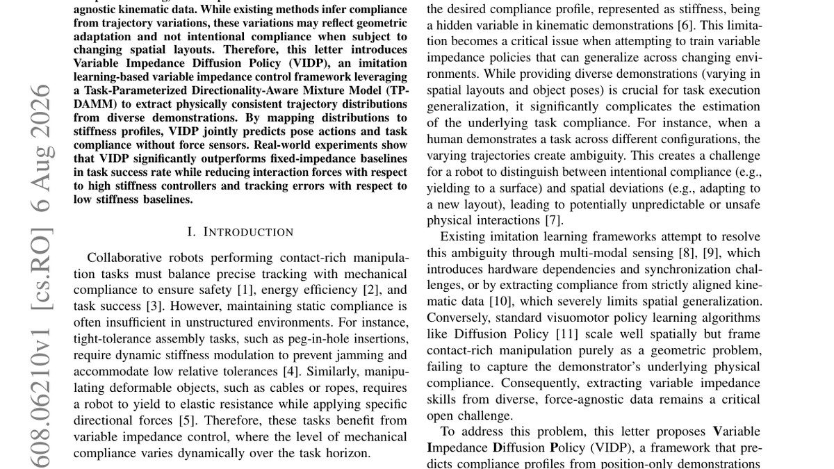 VIDP: Variable Impedance Diffusion Policy for Compliant Robot Manipulation from Diverse Demonstrations